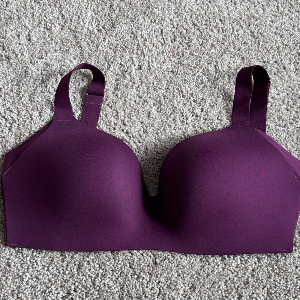 New Le Mystere Seamless Purple Bra 36 F
